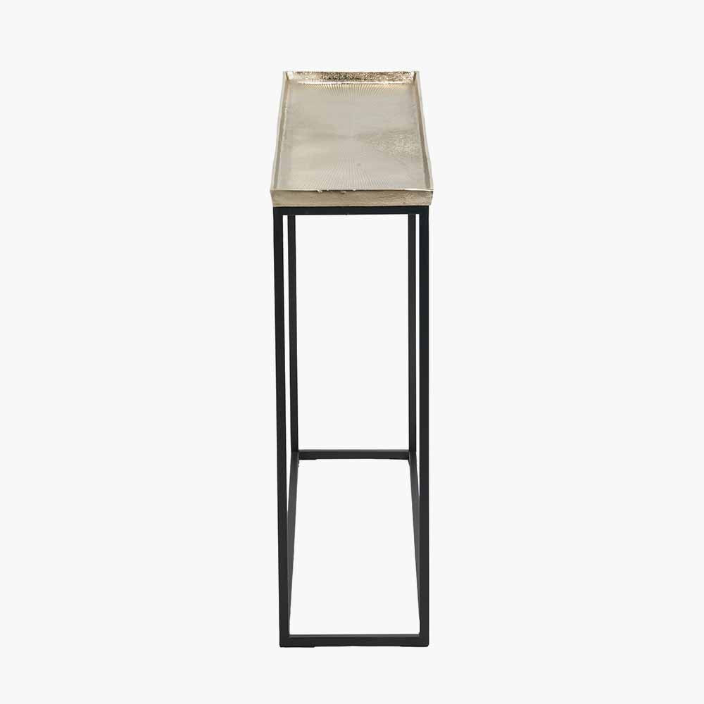 Franklin Gold Cast and Black Metal Console Table