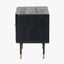 Fiji Black Acacia Wood and Natural Rattan Bedside Unit