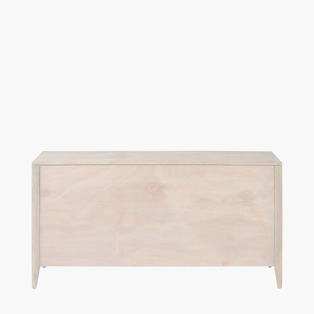 Khao Light Grey Mango Wood 3 Door Sideboard