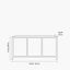 Khao Light Grey Mango Wood 3 Door Sideboard