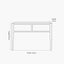 Khao Light Grey Mango Wood 1 Drawer Console Table
