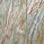 Verde Black Mango Wood and Stone Veneer 2 Door Bar Cabinet