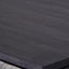 Verde Black Mango Wood and Stone Veneer 2 Door Bar Cabinet