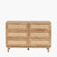 Henrik Natural Rattan 6 Drawer Unit
