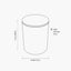 Remy White Marble Effect and Black Metal Storage Side Table