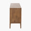 Gio Black and Natural Acacia Wood 4 Door Sideboard
