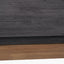 Gio Black and Natural Acacia Wood Dining Table