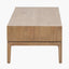 Gio Black and Natural Acacia Wood 2 Drawer Coffee Table