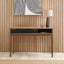 Gio Black and Natural Acacia Wood 1 Drawer Console Table
