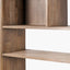 Gio Black and Natural Acacia Wood 2 Drawer, 7 Niche Shelf Unit