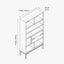 Gio Black and Natural Acacia Wood 2 Drawer, 7 Niche Shelf Unit