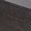 Ukiah Black Ash Veneer and Black Metal 5 Drawer Tall Boy