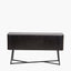 Ukiah Black Ash Veneer and Black Metal 2 Door 2 Drawer Sideboard