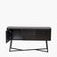 Ukiah Black Ash Veneer and Black Metal 2 Door 2 Drawer Sideboard