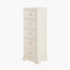 Croft Linen Pine Wood 5 Drawer Tall Unit