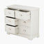 Croft Linen Pine Wood 6 Drawer Unit