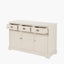 Croft Linen Pine Wood 3 Door 3 Drawer Unit