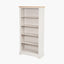 Fairford Parchment White Pine and Oak Wood 5 Shelf Unit