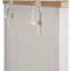 Fairford Parchment White Pine and Oak Wood 5 Shelf Unit