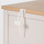 Fairford Parchment White Pine and Oak Wood 5 Drawer Unit