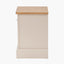 Fairford Parchment White Pine and Oak Wood 1 Drawer Unit