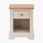 Fairford Parchment White Pine and Oak Wood 1 Drawer Unit