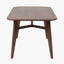 Elias Dark Ash Wood Retro Dining Table