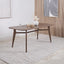 Elias Dark Ash Wood Retro Dining Table