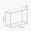 Kalani White Marble and Black Metal Rectangular Console Table