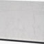 Kalani White Marble and Black Metal Square Coffee Table