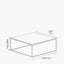 Kalani White Marble and Black Metal Square Coffee Table
