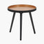 Hammond Natural and Black Pine Wood Side Table