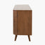 Elias Dark Ash Wood Retro 3 Door Sideboard