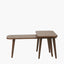 Elias Dark Ash Wood Retro Set of 2 Coffee Tables