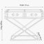 Adriano Peppercorn Leather Console Table