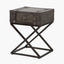 Adriano Peppercorn Leather Side Table