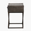 Adriano Peppercorn Leather Side Table