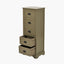 Croft Olive Pine Wood 5 Drawer Unit