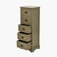 Croft Olive Pine Wood 5 Drawer Unit