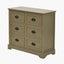 Croft Olive Pine Wood 6 Drawer Unit