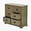 Croft Olive Pine Wood 6 Drawer Unit