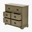 Croft Olive Pine Wood 6 Drawer Unit