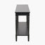 Heritage Black Pine Wood Large Console Table