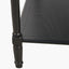Heritage Black Pine Wood Large Console Table