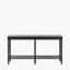 Heritage Black Pine Wood Large Console Table