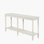 Heritage Elizabeth White Pine Wood Large Console Table