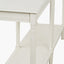 Heritage Elizabeth White Pine Wood Large Console Table