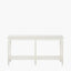 Heritage Elizabeth White Pine Wood Large Console Table