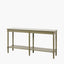 Heritage Olive Pine Wood Large Console Table