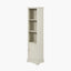Croft Linen Pine Wood Slim 1 Door 3 Shelf Unit